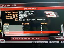 The 1975 nascar grand national winston cup series was the 27th season of professional stock car racing in the united states and the 4th season in the modern era of the nascar cup series. So Nascar 2005 Has Dale Sat And His Starts And Poles Going Back To 1975 Can We Get This Type Of Stuff In Heat 5 Or 6 Pls 704nascarheat