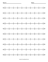 Number Line Number Line Printable Number Line Number Line Activities