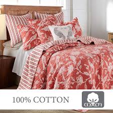 For a luxurious seasonal look, this levtex home red velvet quilt set is a stylish pick. Levtex Home Tanzie Red Quilt Set Twin Quilt One Standard Pillow Sham Red And White Quilt 68x86in And Pillow Shams 26x20in Reversible Cotton Fabric Walmart Com Walmart Com