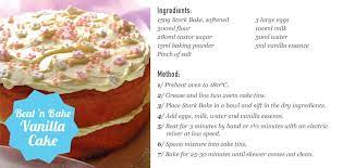 Beat N Bake Vanilla Cake Hausgemachte Kuchen Kuchen Ohne Backen Lebensmittel Essen