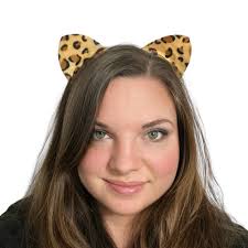 Buy Leopard Cheetah Bobcat Cougar Headband Jungle Animal Ears Birthday  Party Favors Supplies Halloween Costume Baby Children Adult Kids Babies  Online in India