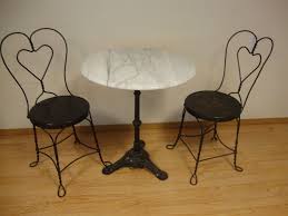 Vintage Marble Top Ice Cream Parlor Table Chairs Parlor Table Ice Cream Parlor Parlor Chair