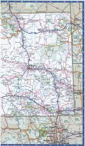 Driving Map Of Wyoming Wyoming Detailed Roads Map.map Of Wyoming With Cities And Highways