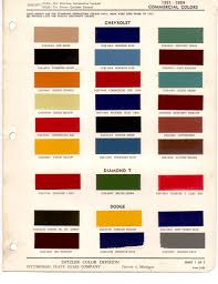 paint chips 1952 chevy truck fleet commercial