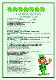 Rd.com knowledge facts there's a lot to love about halloween—halloween party games, the best halloween movies, dressing. Quiz About Ireland And St Patrick S Day With Answers Esl Worksheet By Malniedz