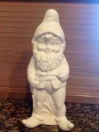 Large Yard Gnome Ready To Paint Ceramic Bisque Ready To Paint Ceramics Ceramic Bisque Yard Gnomes
