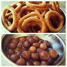 Traditional Nepali Food Selroti And Sweet Dish Lalmohn Nepali Food Food Dishes