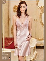 Nurteks 5441 Saten Gecelik Nurteks Yeni Sezon Urunleri Ve Modelleri Ile Yine Cok Sik Ve Zarif Gecelik Gecelik Sabahlik Ta Night Gown Satin Dresses Dresses