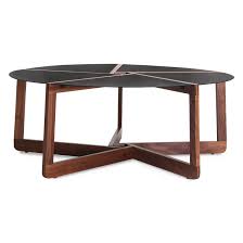 La turn coffee table está hecha de madera maciza. Blu Dot Pi Cross Legs Coffee Table Reviews Wayfair