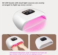 Original Factory Wholesale 180W LED/UV Nail Lamp for Fast Curing Both Hands  Gel Polish Manicure Drying with Yiwu Style