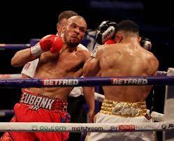 Chris eubank jr with a cut to his right eye during the fight. 7jy8rfyog0ukxm