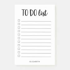 Black And White Lined Personalized To Do List Post It Notes Zazzle Com In 2021 Post It Notes To Do List Journal Inspiration Quotes