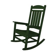 Green Plastic Patio Chairs Shop Polywood Presidential Green Plastic Patio Rocking Chair At Lowes Plastic Rocking Chair Rocking Chair Patio Rocking Chairs