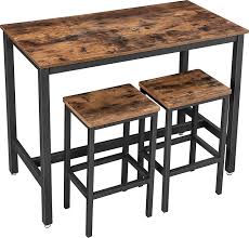 Keep everything organized with our dining room storage options, including buffets, sideboards, and credenzas—and top off good times with one of our gorgeous bar cabinets. Vasagle Bar Table Set Bar Table With 2 Bar Stools Dining Table Set Kitchen Counter With