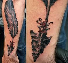 Quotation tattoos for women and men; 80 Arrowhead Tattoo Designs For Men Ancient Weaponry Ink