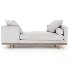 Discover the perfect living room furniture and living room furniture sets to match your style at discount prices. Cilla Mid Century Modern Grey Performance Upholstered Daybed Kathy Kuo Home