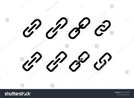 Chain Link Icon Set Link Chain Connection Linked Hyperlink Icon Logo Vector Symbol Set Sign Design Button Icon Design Icon Chain Link