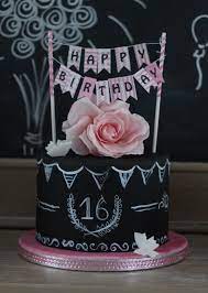 Covered in fondant deco in zebra print and fondant bow. Inspirieren Probieren Teilen Sweet 16 Chalkboard Chalkboard Cake Cake Sweet 16 Cakes