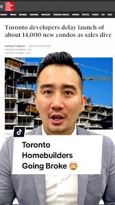 Toronto homebuilders are going broke and numerous projects are getting  delayed due to high interest rates! 👷💸 What are your thoughts? 🤔 .  #timsold #realestate #luxuryhomes #torontorealtor ...