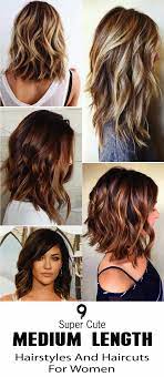 Here Are 9 Super Cute Medium Length Hairstyles And Haircuts For Women No Matter How You We Hair Styles Medium Length Hair Styles Cute Medium Length Hairstyles
