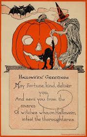 Pin By Mg Rock On Halloween De Vintage Halloween Greetings Vintage Halloween Cards Vintage Halloween