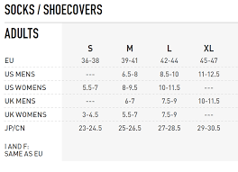 Socks Size Chart Odlo