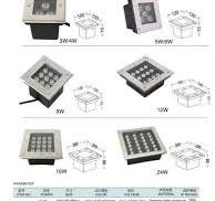 5W LED Square Waterproof IP67 Exterior Floor Recessed ...