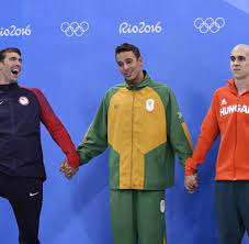 Michael fred phelps ii (baltimore, 30 juni 1985) is een amerikaans zwemmer. Olympia 2016 Michael Phelps Wird Von Seinem Grossten Fan Besiegt Welt