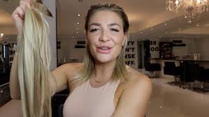 I tell the client to come with washed hair, remove the extensions, remove residue with alcohol, retape and tape back in. Remove Tape Hair Extensions Yourself At Home Safe Painless Removal Steph Barron Ladylux Youtube