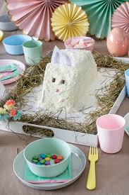 Nehmen sie ein brotmesser und schneiden sie den kuchen so ein, dass er einem hasen (einem ohrlosen!) ähnelt. Osterhasen Kuchen Nusskuchen Baking Barbarine