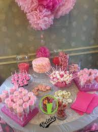 Almost all these gifts can be customized in some way to either match the theme of a nursery, or a favorite color, etc…so many. My Baby Girl 39 S Pink Sweets Table On Her Christening Christening In 2019 Pinterest Baby Shower Desserts Baby Shower Desserts Girl Dessert Table Birthday