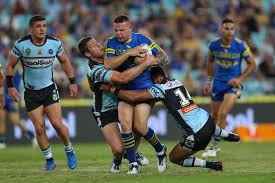 Eels playmaker mitchell moses went off for an hia in the 26th minute after getting himself in an earlier, sharks winger sione katoa was taken off the field with a knee injury after his leg got twisted. Gallery Eels V Sharks Johnny Mannah Cup Round Four Eels