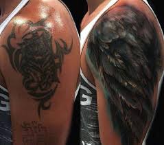 Flugel Cover Cover Flugel Cover Up Tattoos Shoulder Cover Up Tattoos Cover Tattoo