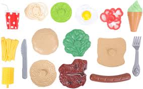 Kids kitchen clipart sumber www.pixelrz.com. Buy Cazoyee 19 Pieces Play Food Toys With Tray Pretend Play Kitchen Set For Market Role Play Realistic Kitchen Accessories Fake Food Toy Playset Plastic Toy Food Gift For Kids Girls Boys