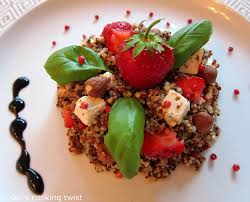 Salade De Quinoa Aux Fraises Et A La Feta Recette Salade De Quinoa Recettes Minceur Recette Salade
