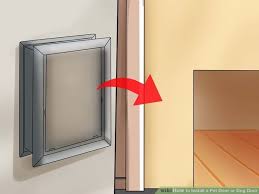how to install a pet door or dog door dog door pet door installation