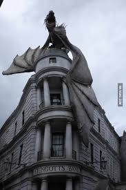 Dragon On Top Of Gringotts Bank Literature Art Glinda The Good Witch Universal Studios