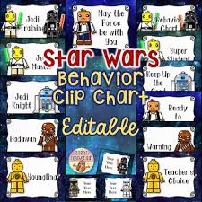 Editable Star Wars Behavior Clip Chart