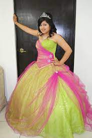 Venta Vestidos De 15 Anos Color Verde Limon En Stock