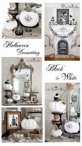 Black And White Halloween Decor Halloween Decorating Mercury Glass With Black White Halloween Door Decorations Halloween Decorations Chic Halloween