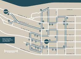 Street Map Of Kamloops Bc Heritage Walking Tour | Kamloops, Bc