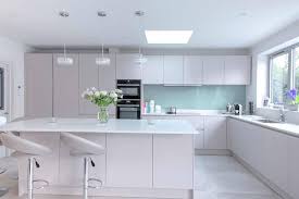 Melamine coated mdf or plywood is more resilient that many people think. Uno Kitchens In This London Home The Kitchen S Lacquer Cabinets Are Custom Made For A Clean Modern Aesthetic It Is Echoed In Style By The Backsplash Countertop Compac 20mm Carrara