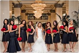 Us Grant Hotel Black Gold Red Gatsby Inspired Ceremony Part 1 Black Red Wedding Red And White Weddings Black White Wedding