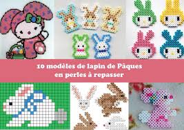 10 Modeles De Lapin A Creer Pour Paques Modeles Hama Lapin Perle A Repasser Modeles Modele Hama