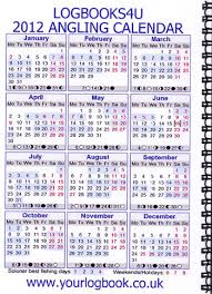 Your Logbook Logbooks 4u Solunar Fishing Calendar