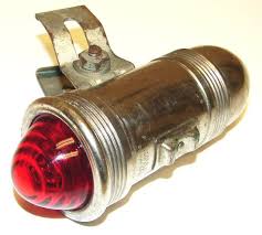 Seiss Mfg Co Flashlight 1 Cell Chrome Bicycle Tail Light With Red Diffuser C 1959