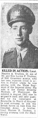 Maurice Arthur Trudeau