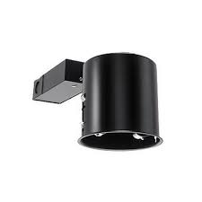 Wac Lighting Hr 8401e Dimmable Low Voltage Premium Non Ic 4 Inch Down Light Remodel Housing With Electronic Transformer 120 Volt Input 12 Volt Lamp Round Black Painted Recessed Lighting Indoor Fixtures Lighting