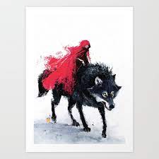 Check spelling or type a new query. Little Red Riding Hood Art Print By Oren Society6