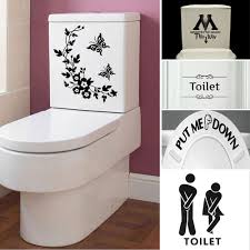 See more ideas about lighthouse bathroom, decor, beach decor. Removable Mural Art Diy Toilet Seat Decal Wallpaper Wall Sticker Black Pvc 5 Style Bathroom Decor Household Background Wall Stickers Aliexpress